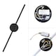 image 6 of Living and Home Hardwired Minimalistic Linear LED Wall Sconce with Cool Light, Black, 60cm | Black | 60cm | 1