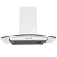 image 6 of SIA CGH60WH 60cm White Curved Glass Chimney Cooker Hood Kitchen Extractor Fan