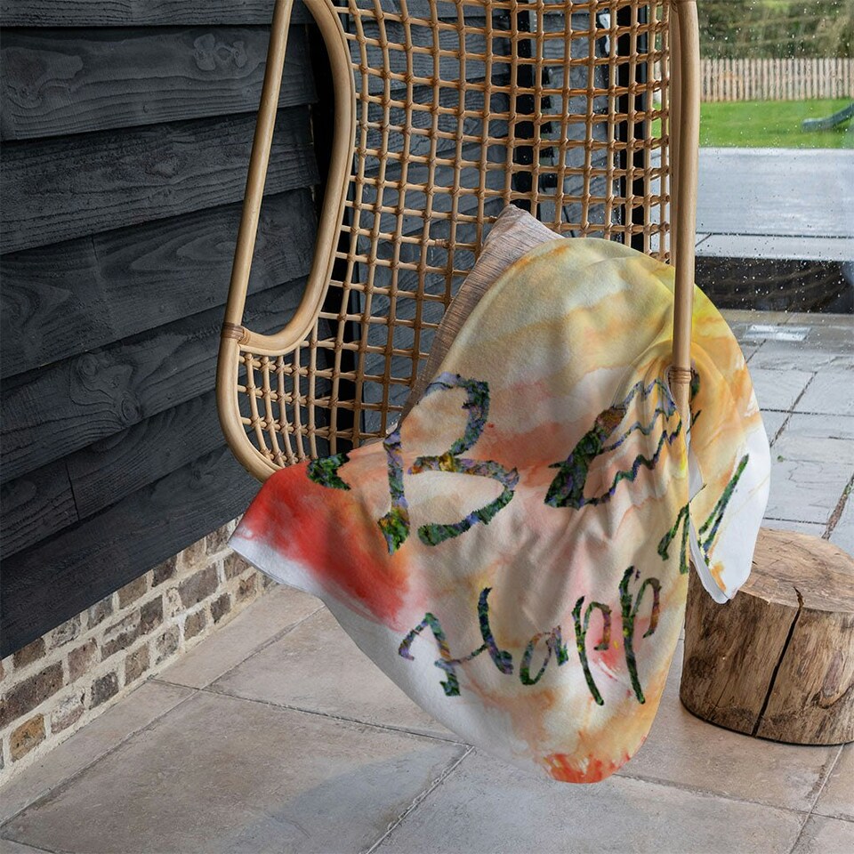 image 1 of Be Happy (Blanket)