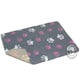 image 1 of Non-slip Vetbed Duo-Paw Grey with Pink & White Paws  100cm x 75cm