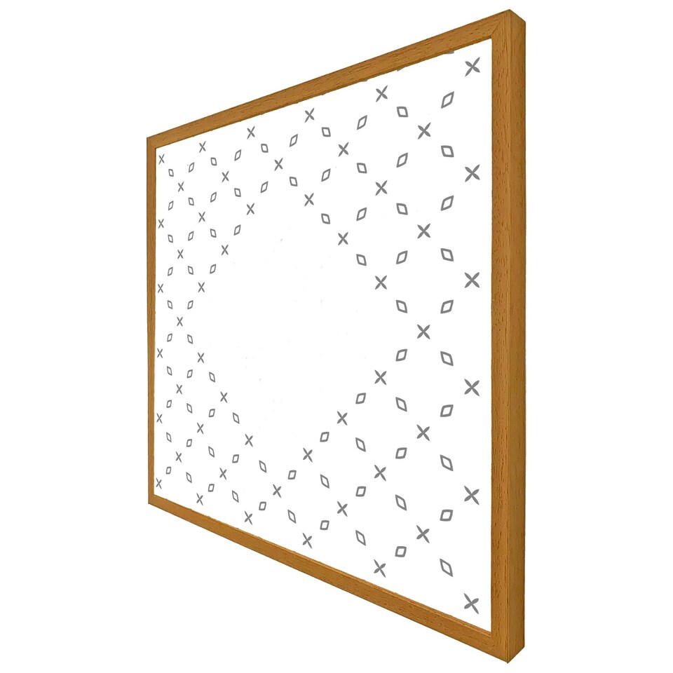 image 1 of Crosses & diamonds (Picture Frame) Brown | L