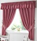 image 3 of Gingham Kitchen Curtains - Red - 117cm x122cm