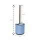 image 3 of Showerdrape Echo Blue Steel Toilet Brush & Holder | Blue | Blue | 1