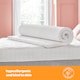 image 8 of Silentnight Impress Memory Foam Mattress Topper, 5cm Thick, Single | White | 1