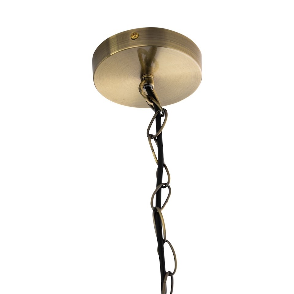 image 1 of Barley Twist - Antique Brass 3 Light Pendant | Bronze | 1