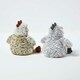 image 3 of Homescapes Luxury Fabric Chicken Doorstop Set of 2