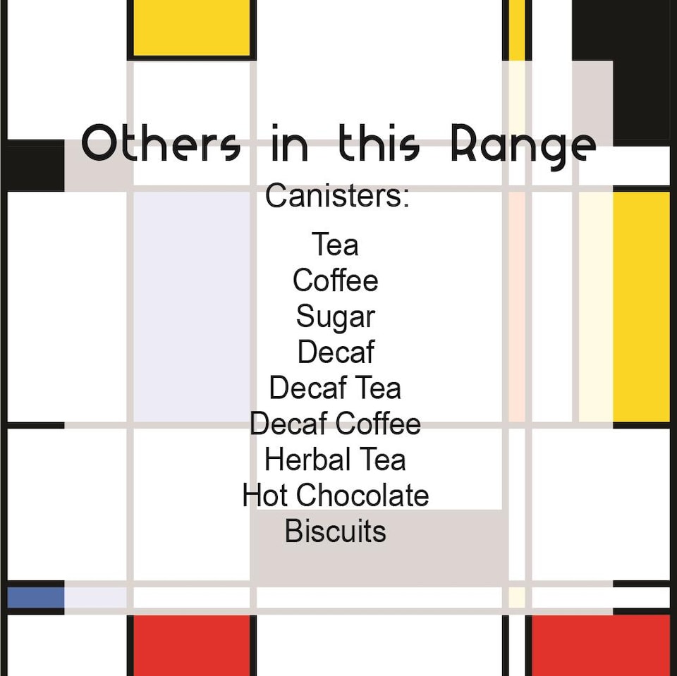 image 1 of Retro Large Decaf Coffee Canister