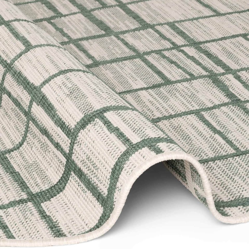image 1 of Ted Baker Indoor Outdoor Crouch Round Abstract Rug