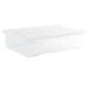 image 4 of Wham Crystal 4 x 46L Stackable Plastic Storage Boxes with Lids Clear Clear