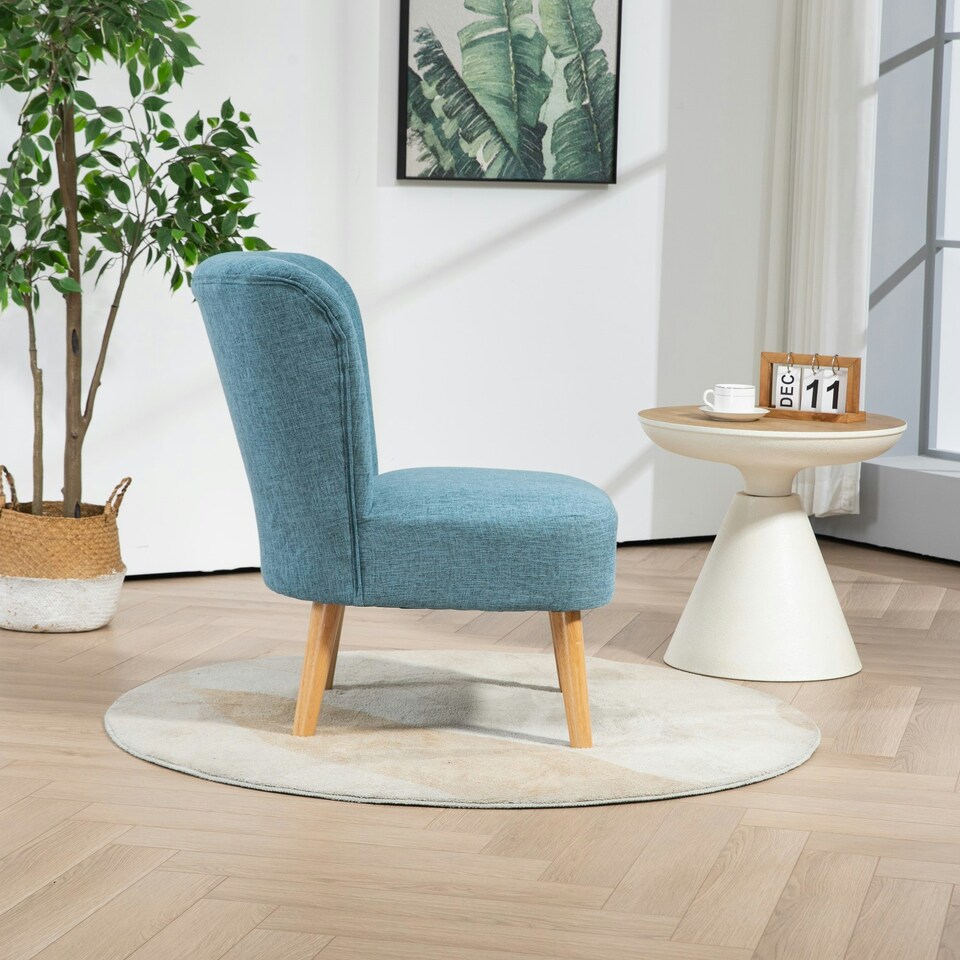 image 1 of Cassaro Fabric Accent Chair - Teal