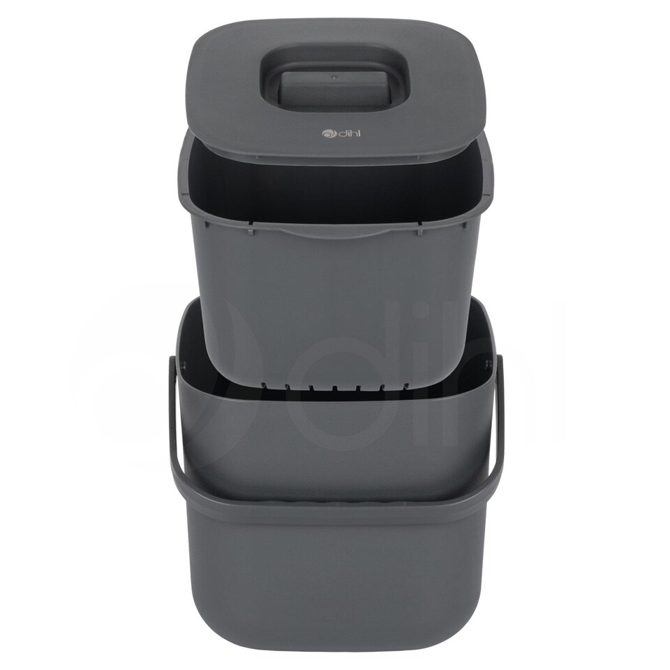 image 1 of Dihl 50L Pedal Bin Stainless Steel Removable Bucket and Lid Recycle