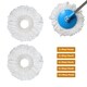 image 3 of 3X Spin Mop Replacement Heads 360 Microfiber Refills for Bucket Home Cleaning