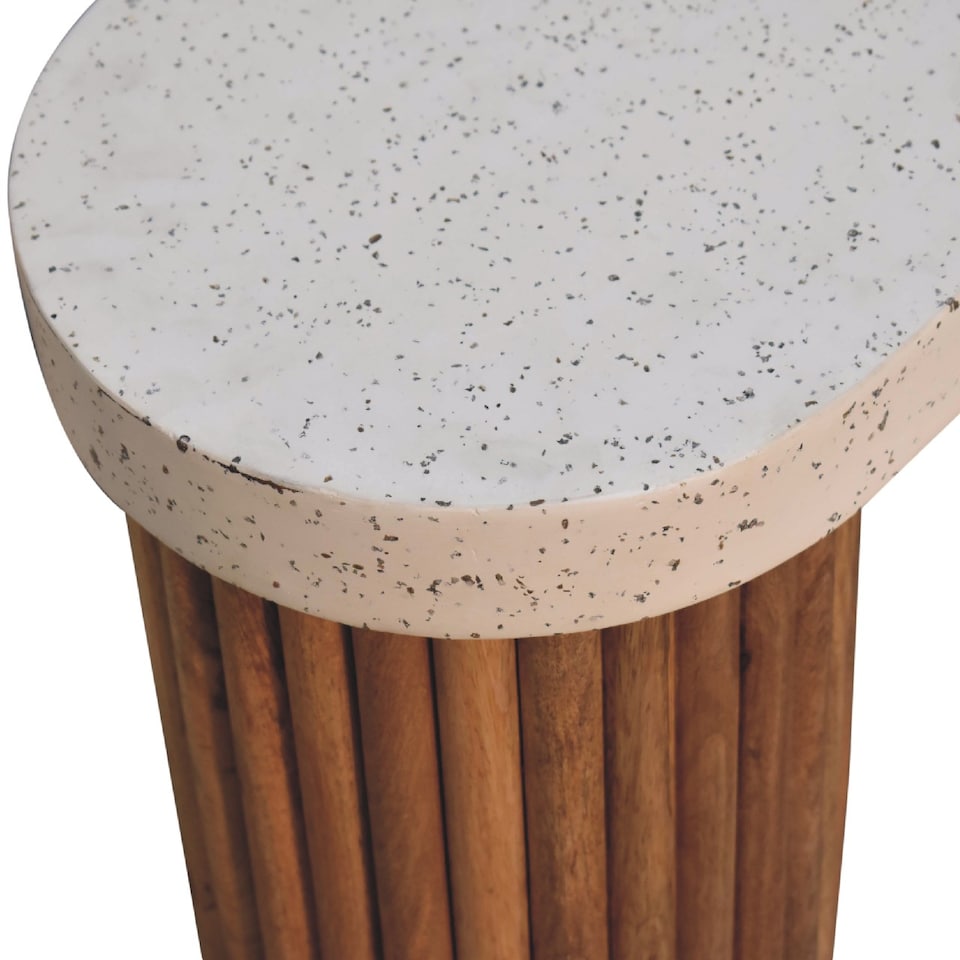image 1 of Artisan Furniture Solid Wood Serenity Terrazzo Coffee Table