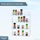 image 3 of Buckingham 4-Tier Spice Rack Cupboard Jar & Packet Organizer for Kitchen Storage 38.5 cm | Silver