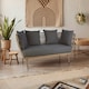image 1 of Interiors by Premier 2 Seat Rope Sofa,  Sustainable Rope Garden Sofa, Easy to Clean Grey Outdoor Sofa, Back & Armrest Rope Sofa Grey