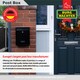 image 10 of Burg-Wachter Trent Wall Mounted Galvanised Steel Lockable Post Box - 26x34x9cm Red