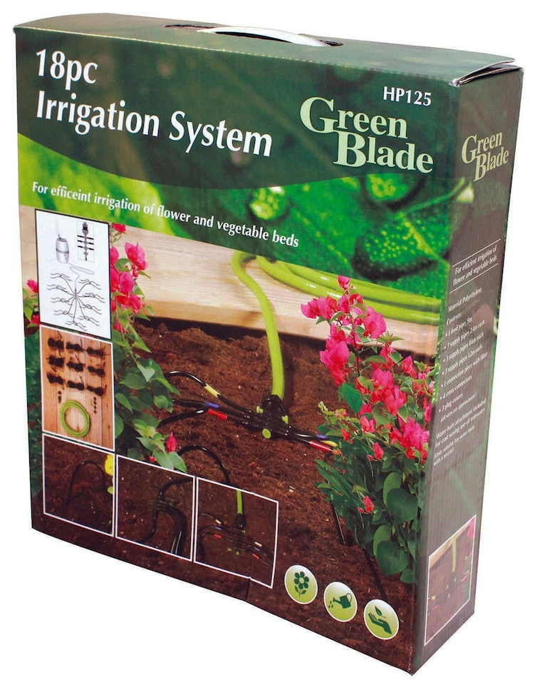 image 1 of Greenblade 18Pcs Watering Irrigation System Kit Garden Water Vegetable Flower