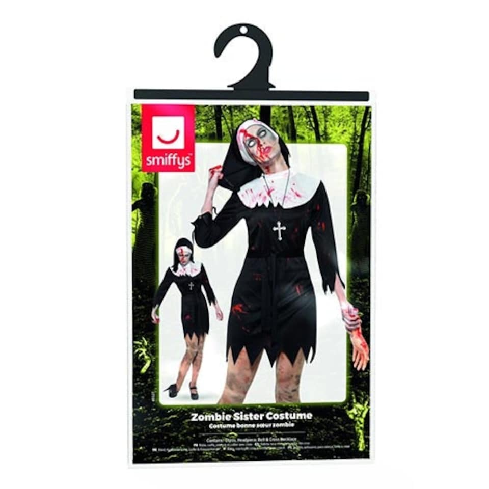 image 1 of Zombie Sister Fancy Dress Costume Ladies Small - UK 8-10 | Multi | 8