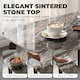 image 4 of HOMCOM Dining Table for 4, Kitchen Table with Sintered Stone Tabletop