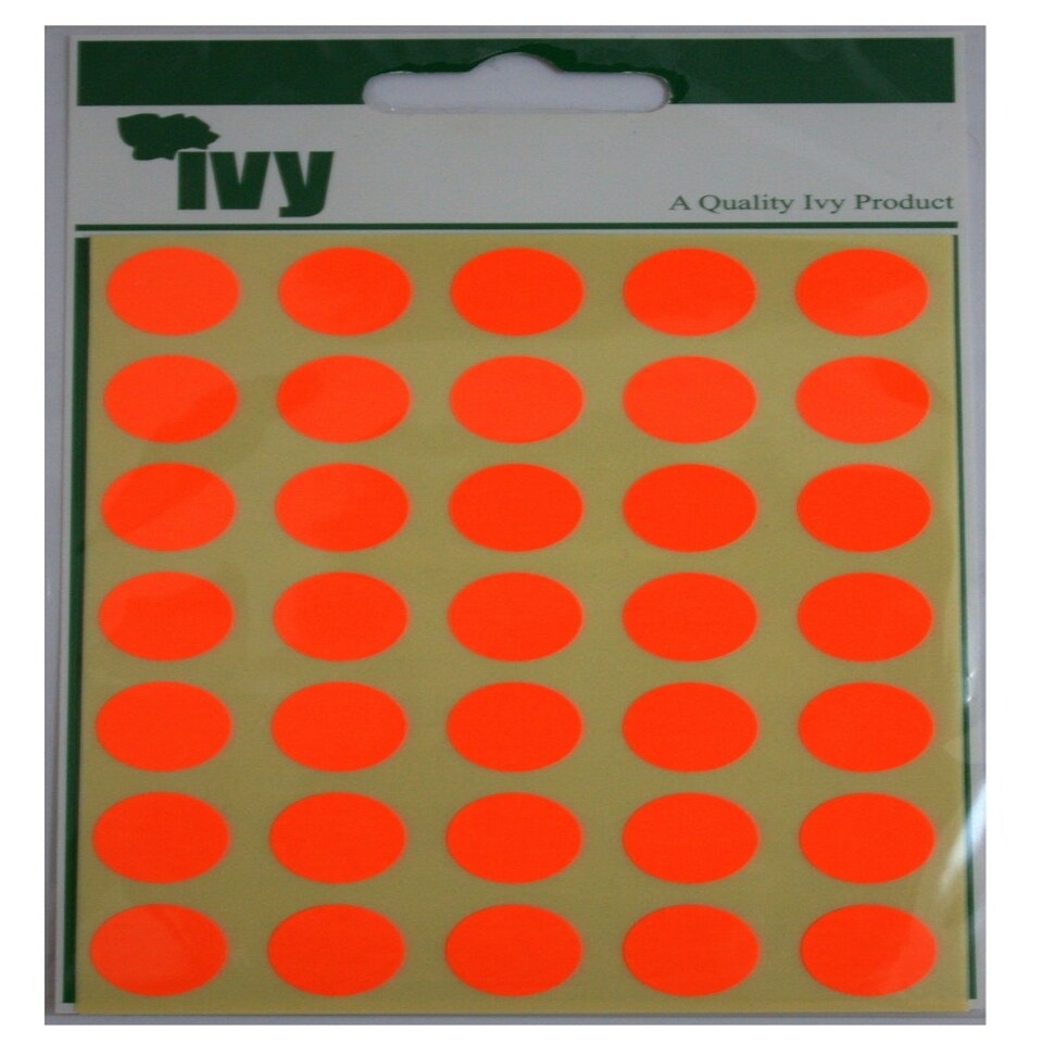 image 1 of Pack of 140 Red Dots Self Adhesive Labels 13mm Diameters
