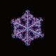 image 2 of Premier Light Up Silver Snowflake Rainbow 90cm