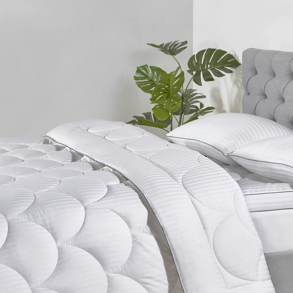 image 1 of BHS Home Collection 13.5 Tog Feels Like Down Duvet Collection | White | White | 1