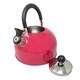 image 1 of 2.5l Stainless Steel Whistling Kettle Camping Stove Top Lightweight Fast Boil Pink