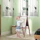 image 2 of AIYAPLAY Three-in-One Easel for Kids, with Paper Roll, Adjustable Height - Pink 