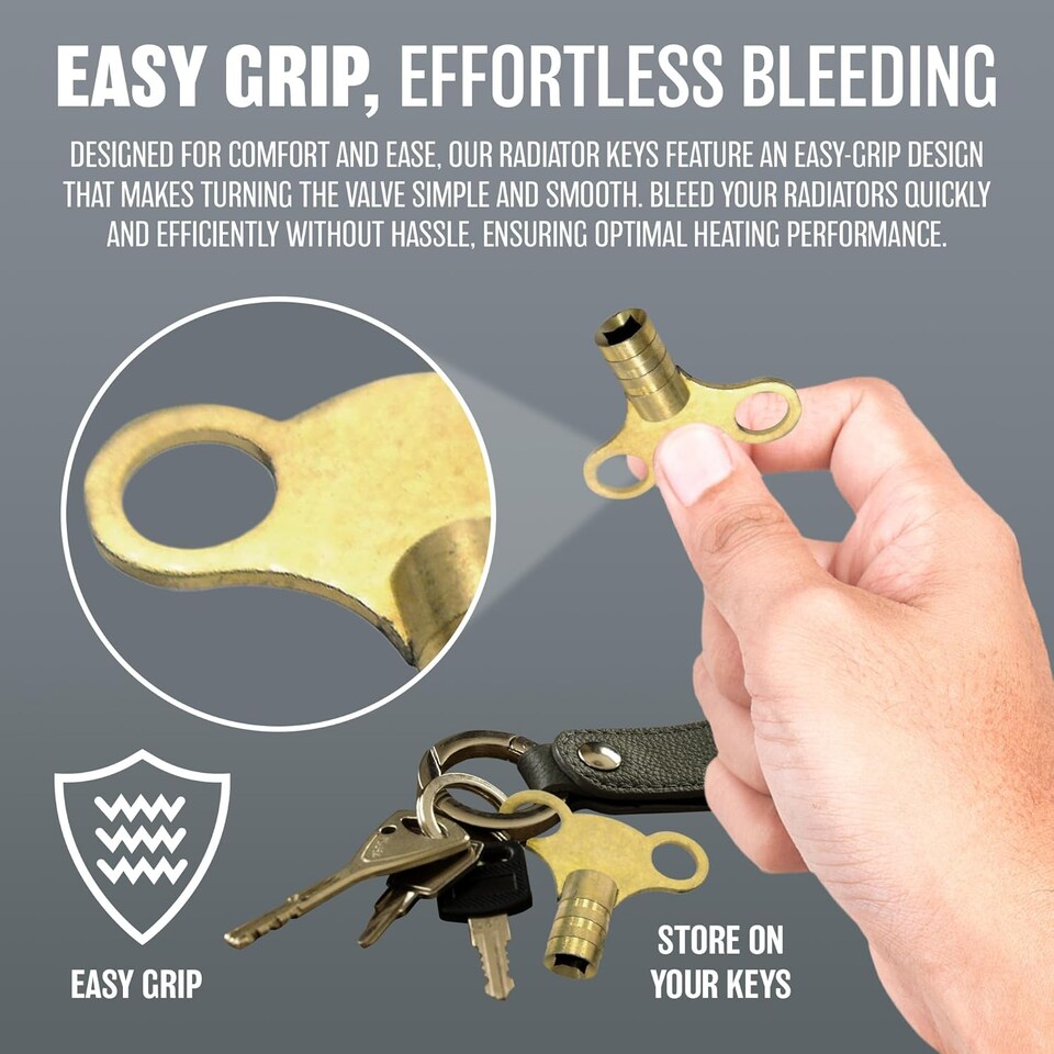 image 1 of 100pc Solid Brass Radiator Bleeding Keys For Bleed Venting Air Valve