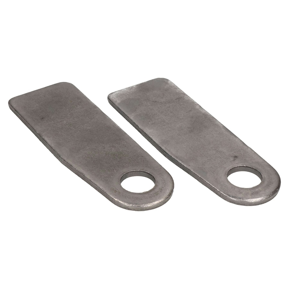 image 1 of 2 x Pin & Eyelet Strap Hinge Trailer Truck Tailgate Antiluce Drop Catch Silver