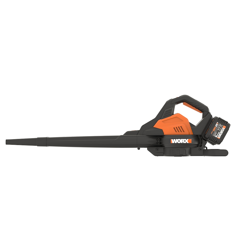 image 1 of WORX 40V cordless brushless leaf blower and vacuum with collection bag - with 2 4AH battery and charger WG583E