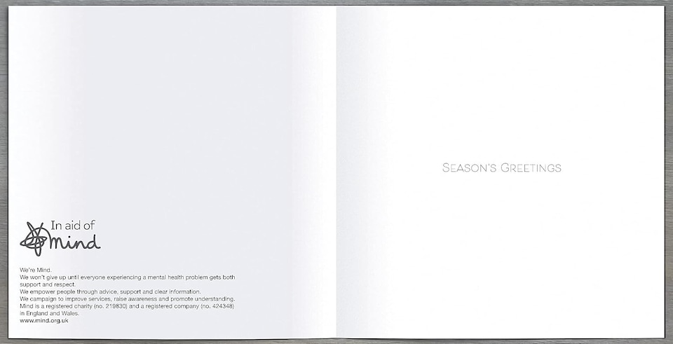 image 1 of Pack of 8 Deck The Halls In Aid of Mind Charity Christmas Cards