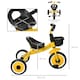 image 5 of AIYAPLAY Baby Trike, Toddler Tricycle with Adjustable Seat, Basket, Bell, Kids Tricycle for 2-5 Years Old, Yellow
