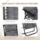 image 6 of Yaheetech 2-Piece Zero Gravity Chairs with Sunshade & Side Tray-Grey | Grey | Grey | One Size