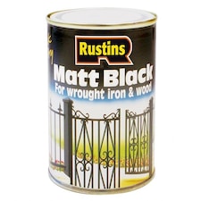 Matt Black Paint Quick Drying 250Ml