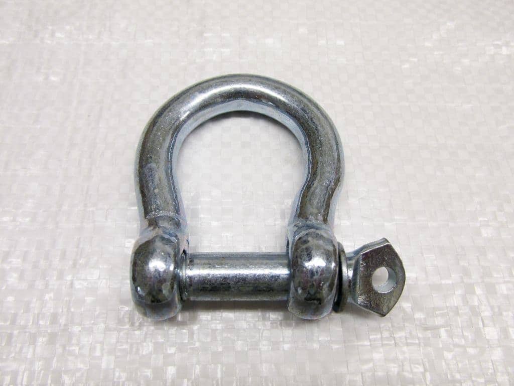 Securefix Direct - X1 16mm Galvanised Commercial Bow Shackle - Chain Connector Caravan Tether