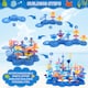 image 8 of 2 in 1 Ocean World and Flower Garden Building Toys 136 PCS STEM Construction Set for Kids