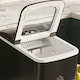 image 7 of HOMCOM Countertop Ice Machine, 12Kg in 24 Hrs, 9 Cubes Ready in 8 Mins, Portable Ice Cube Maker w Self-Cleaning, Adjustable Ice Size, Ice Scoop, Basket for Home, Kitchen, No Plumbing Required, Black