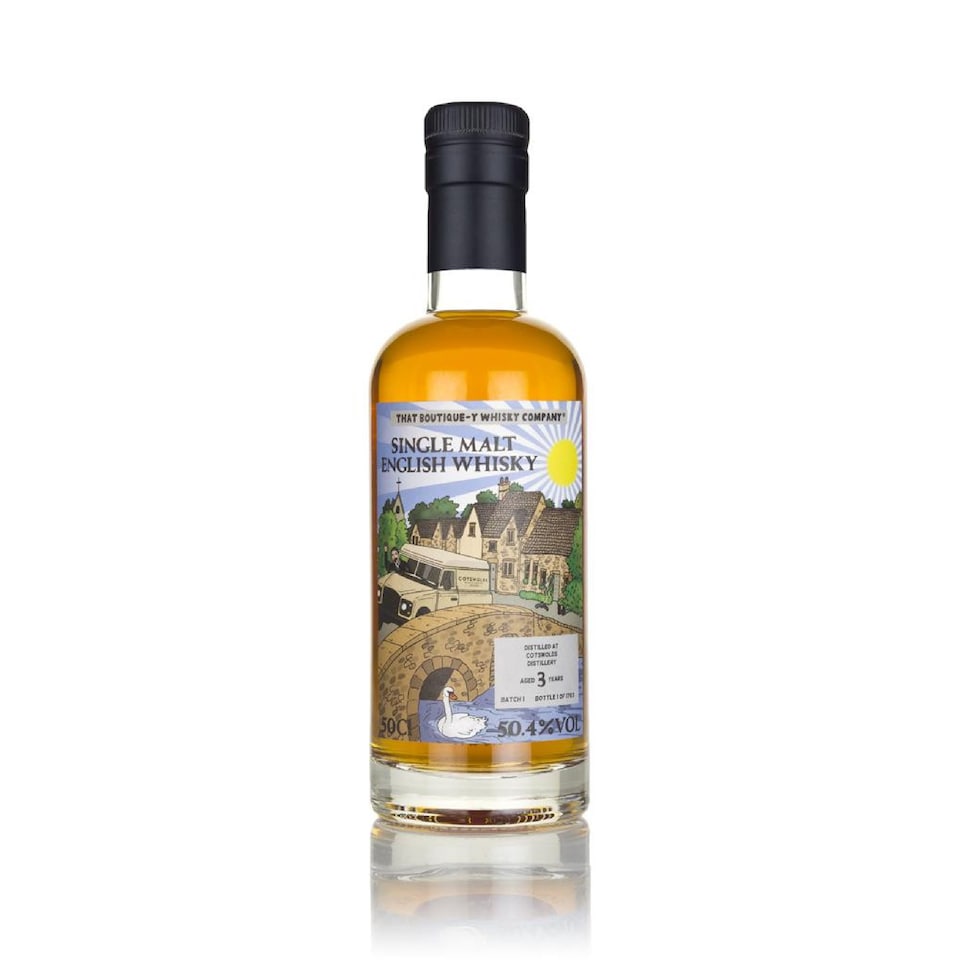 image 1 of Cotswolds - That Boutique-Y Whisky Company Batch No. 1 Single Malt 3 year old Whisky | Multi | Nose: sweet and rich on the nose - there's caramelised almonds, sweet pineapple and cherries with a hint of vanilla too. Palate: the sweetness continues, but citrusy warmth interjects - there's lemon, orange and grapefruit. | 1