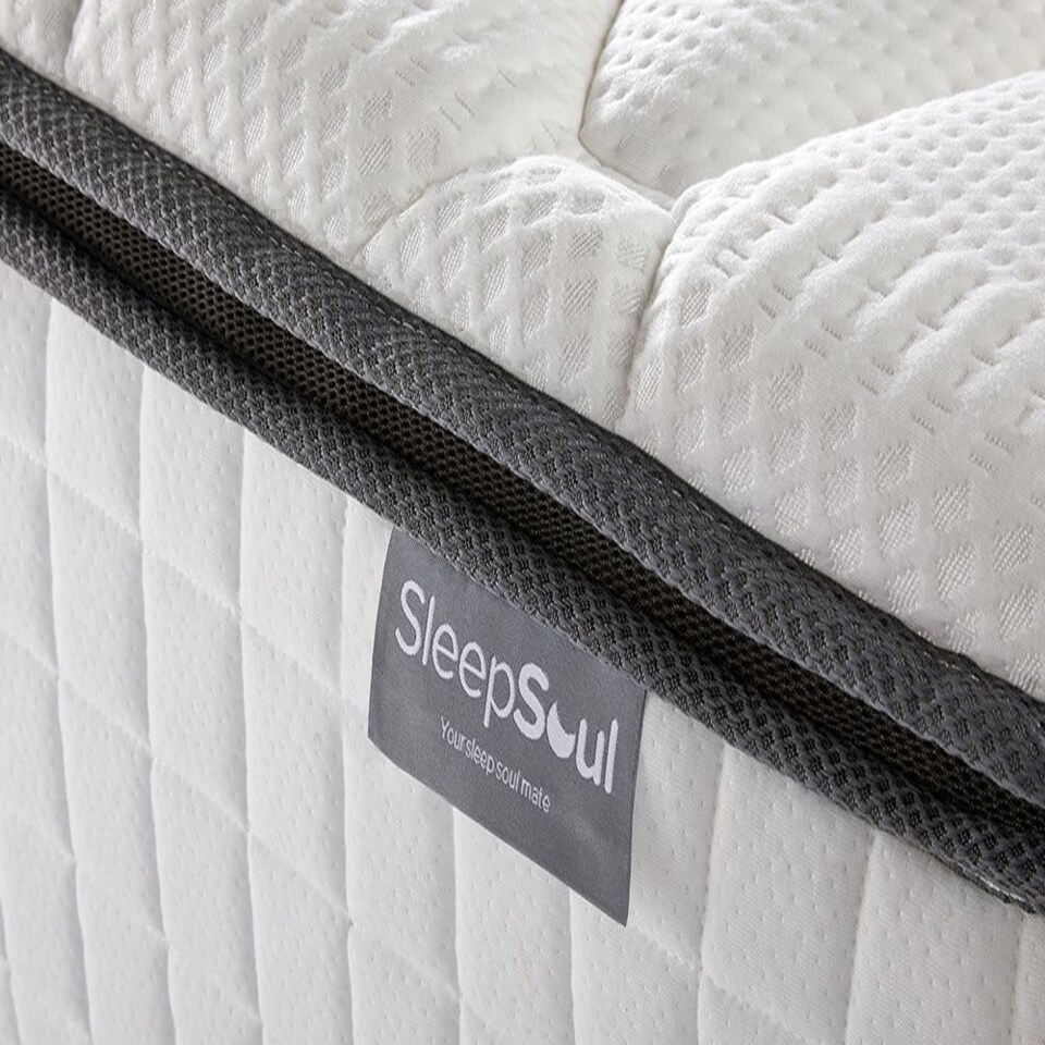 image 1 of SleepSoul Bliss 800 Pocket Memory Pillow Top Mattress White | Single