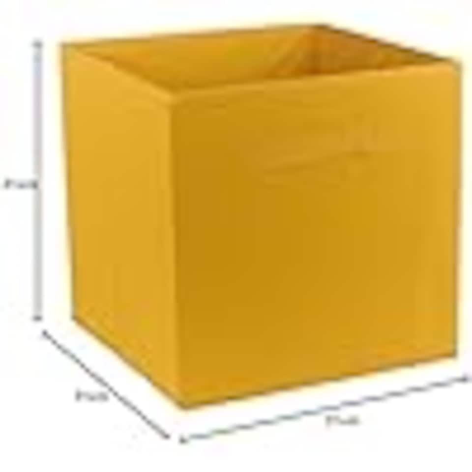 image 1 of 6 Pcs Foldable Fabric Cube Storage Boxes Collapsible Folding Box | Multi | Honey | 6