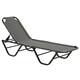 image 1 of Outsunny Sun Lounger Relaxer Recliner with 5-Position Adjustable Backrest Grey