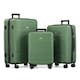 image 1 of Vonhaus Hard Shell Suitcase Set 3 Piece with TSA Lock | Green | Green