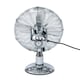 image 8 of Oypla Electrical 12" Inch Chrome Metal 3 Speed Desk Fan Oscillating
