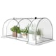 image 1 of Outsunny Tunnel Greenhouse Grow House Steel Frame PE Green 200x100x80 cm