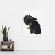 image 4 of Head of a Black Cockatoo Watercolour Schouman Huge Wall Art Poster Print 24X32"