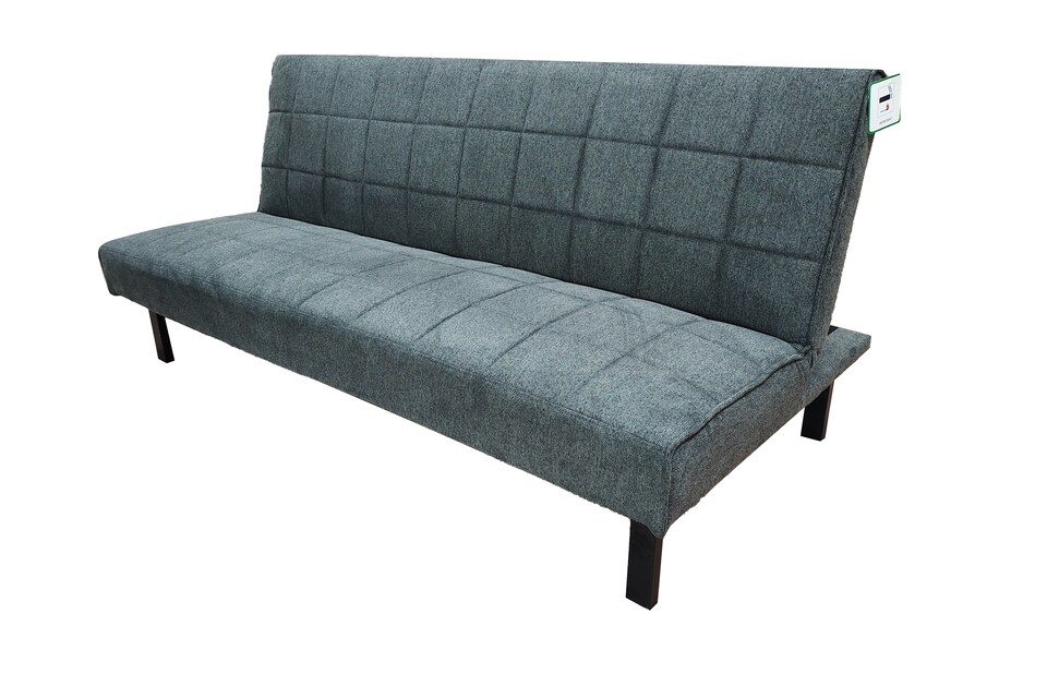 image 1 of The Tivona 2 Seater Sofa Bed in Grey, Silver or Navy | Grey | One Size