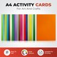 image 2 of Pack of 50 A4 Coloured Card 160gsm Sheets | Yellow | Yellow | A4 | 1