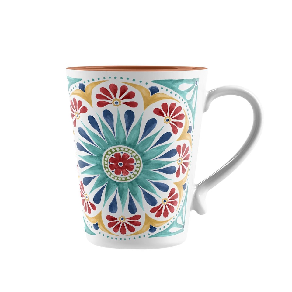 image 1 of Rio Medallion Melamine Mugs - Set of 6 | Multi