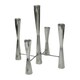 image 6 of Parker 5 Piece Candle Centerpiece - Mild Steel - L27 x W27 x H42 cm - Silver | Silver | 1